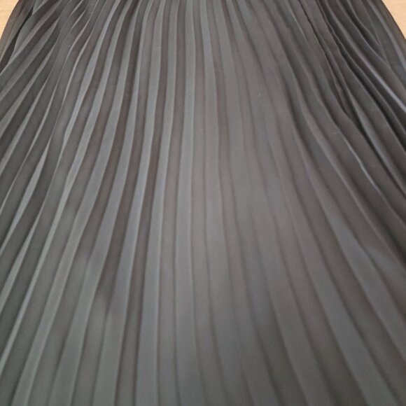 Vince Camuto Black Chiffon Maxi Midi Skirt Large Feminine Modest Closet Staple - Picture 6 of 7